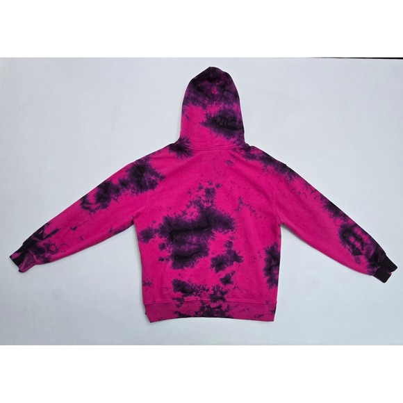 Champion Womens Pink Black Tie Dye Hoodie Sweatshirt XL Rose Logo - Picture 4 of 13